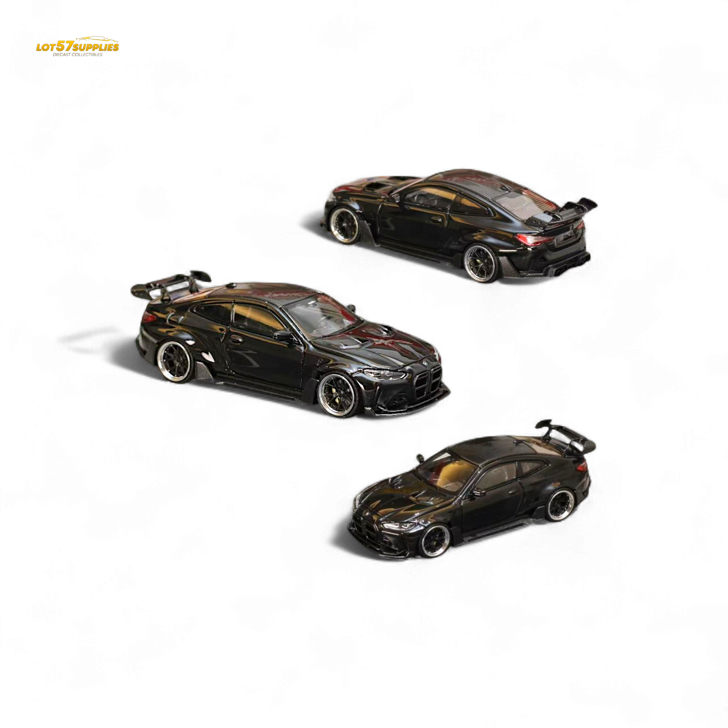 Street Weapon BMW M4 G82 Widebody in Black 1:64