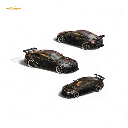 Street Weapon BMW M4 G82 Widebody in Black 1:64