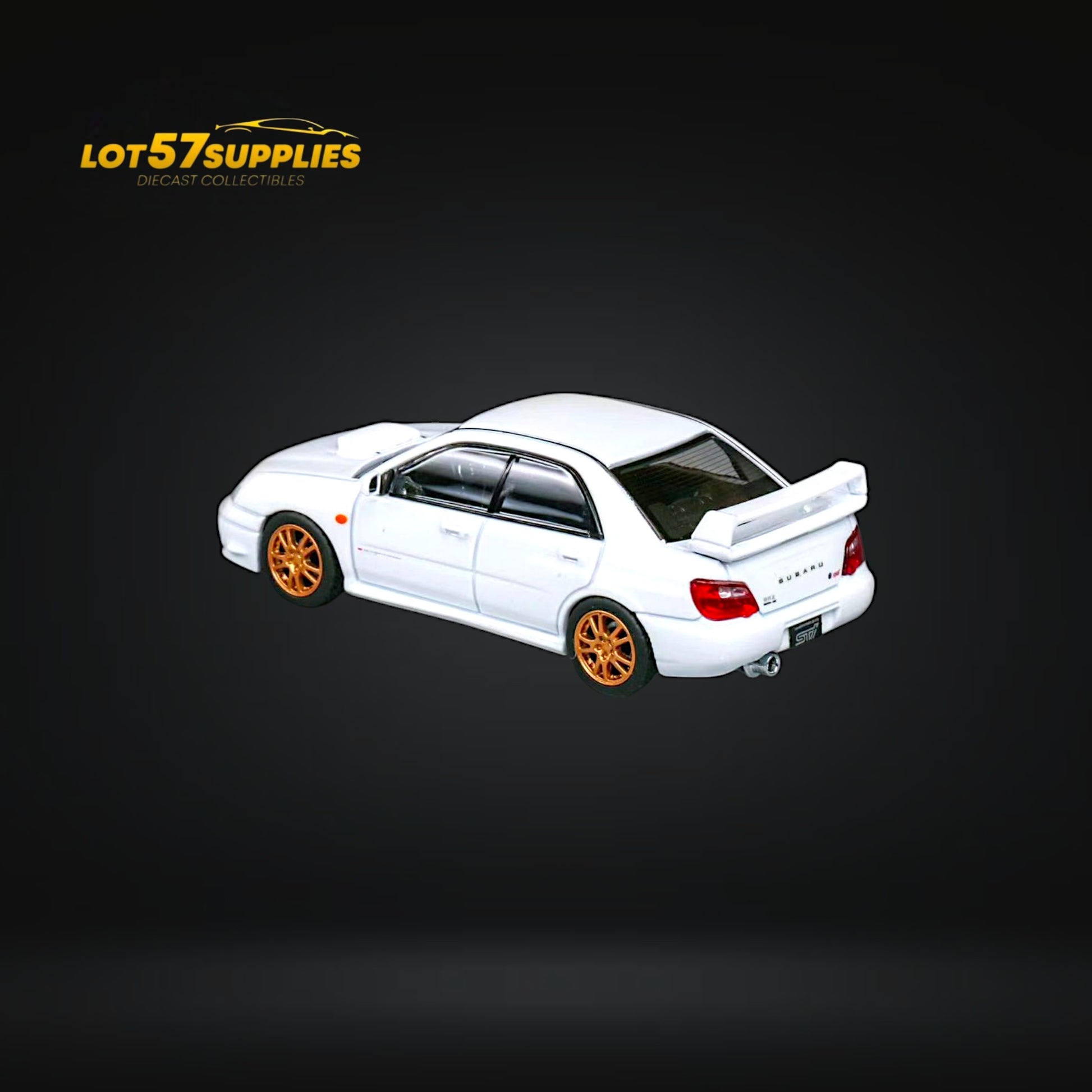 Furuya Subaru Impreza STi GD 8th Gen SEDAN in Pearl White 1:64