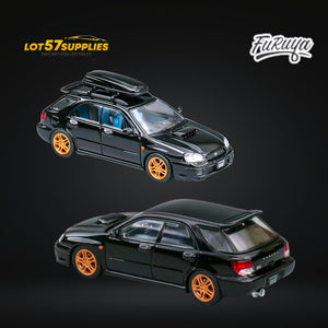 Furuya Subaru Impreza STi GD 8th Gen WAGON in Black 1:64