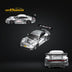 STAR RACE Porsche 911 GT3 Matte Silver Racing 1:64