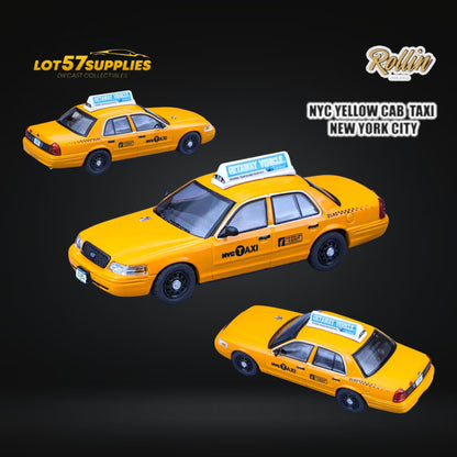 Rollin Ford Crown Victoria NYC Yellow Cab TAXINEW YORK CITY 1:64