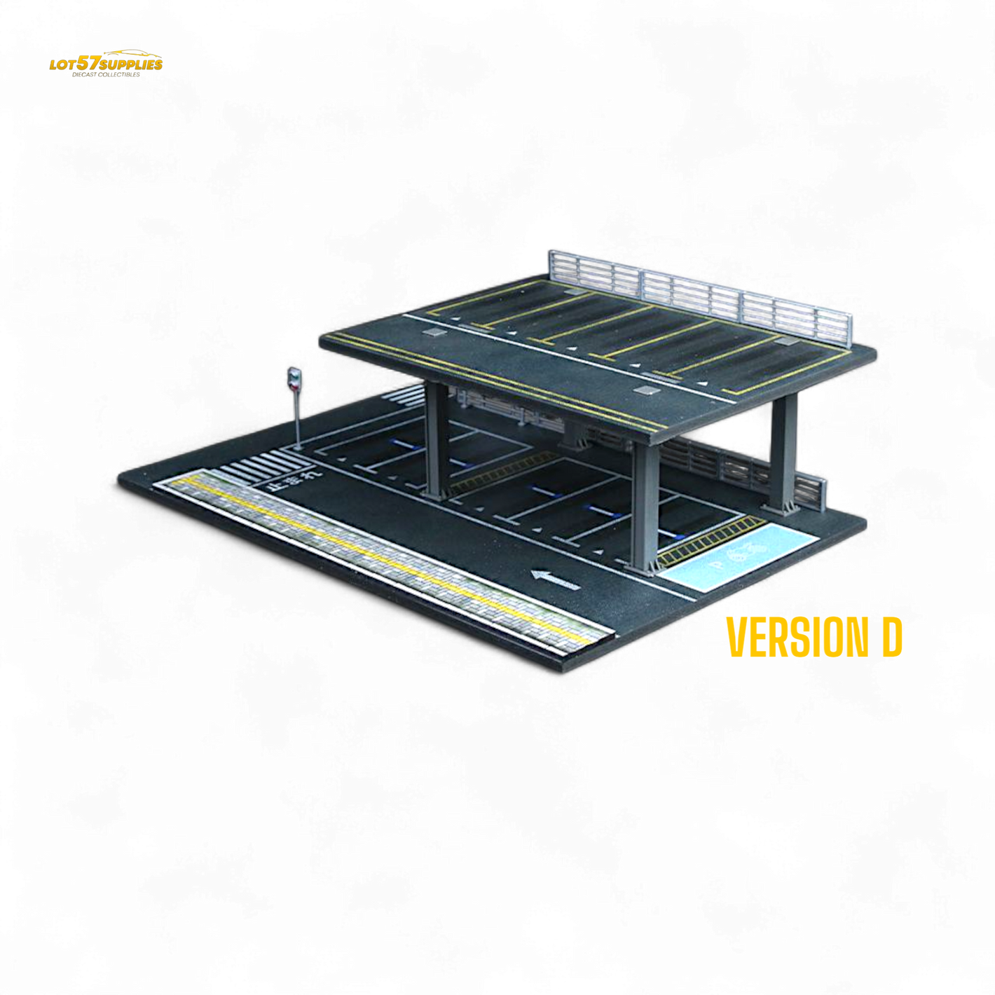 MoreArt STEEL STRUCTURE PLATFORM PARKING SCENE Version D 1:64 MO923004