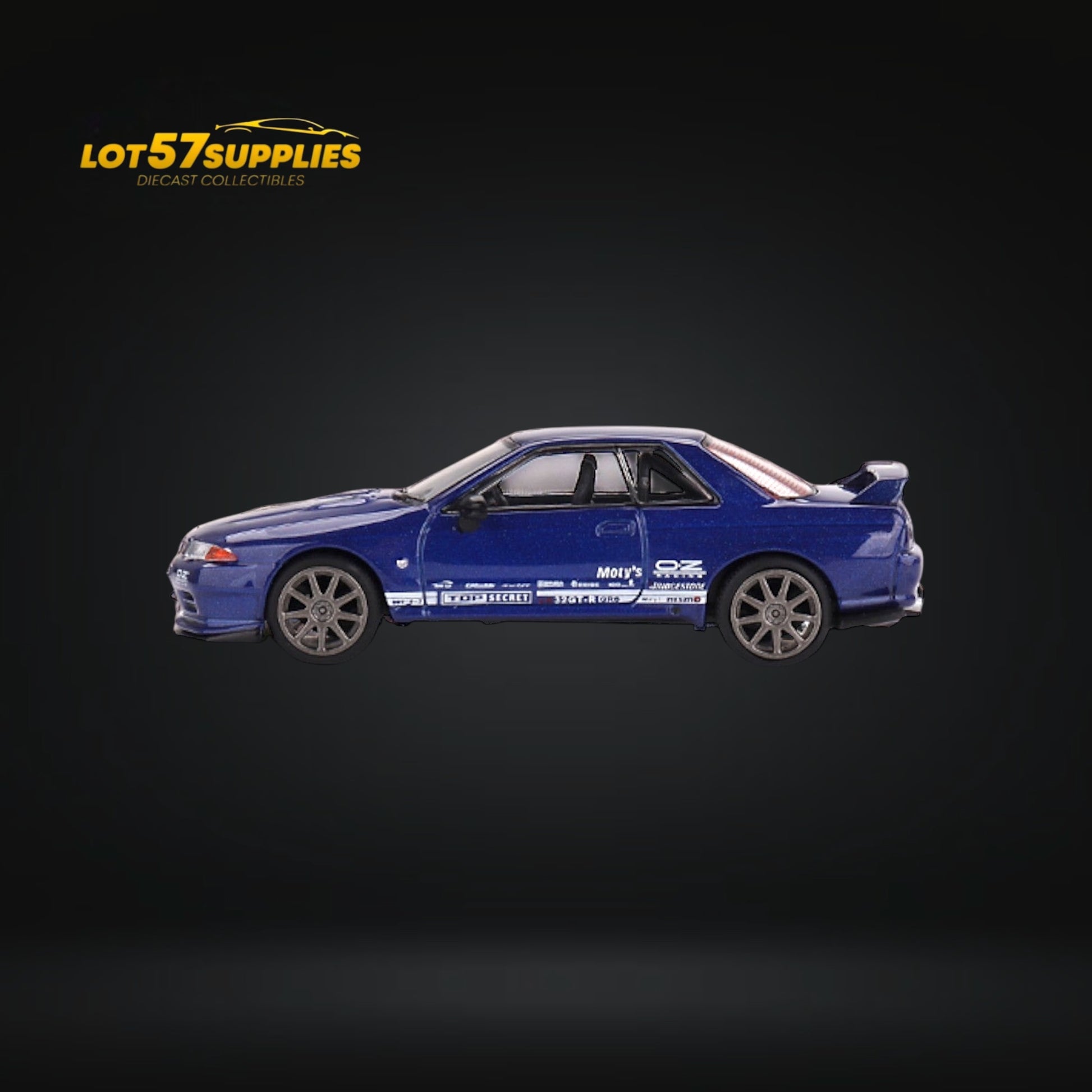 Mini-GT Nissan Skyline GT-R Top Secret VR32 Metallic Blue #589 1:64 MGT00589