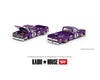 (Pre-Order) Mini GT x Kaido House Chevrolet Silverado DUALLY KAIDO V1 Purple 1:64 KHMG084