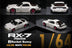 (Pre-Order) Error404 Model x  OLD SCHOOL JDM Mazda RX-7 Rocket Bunny in White 1:64 Limited to 499 Pcs