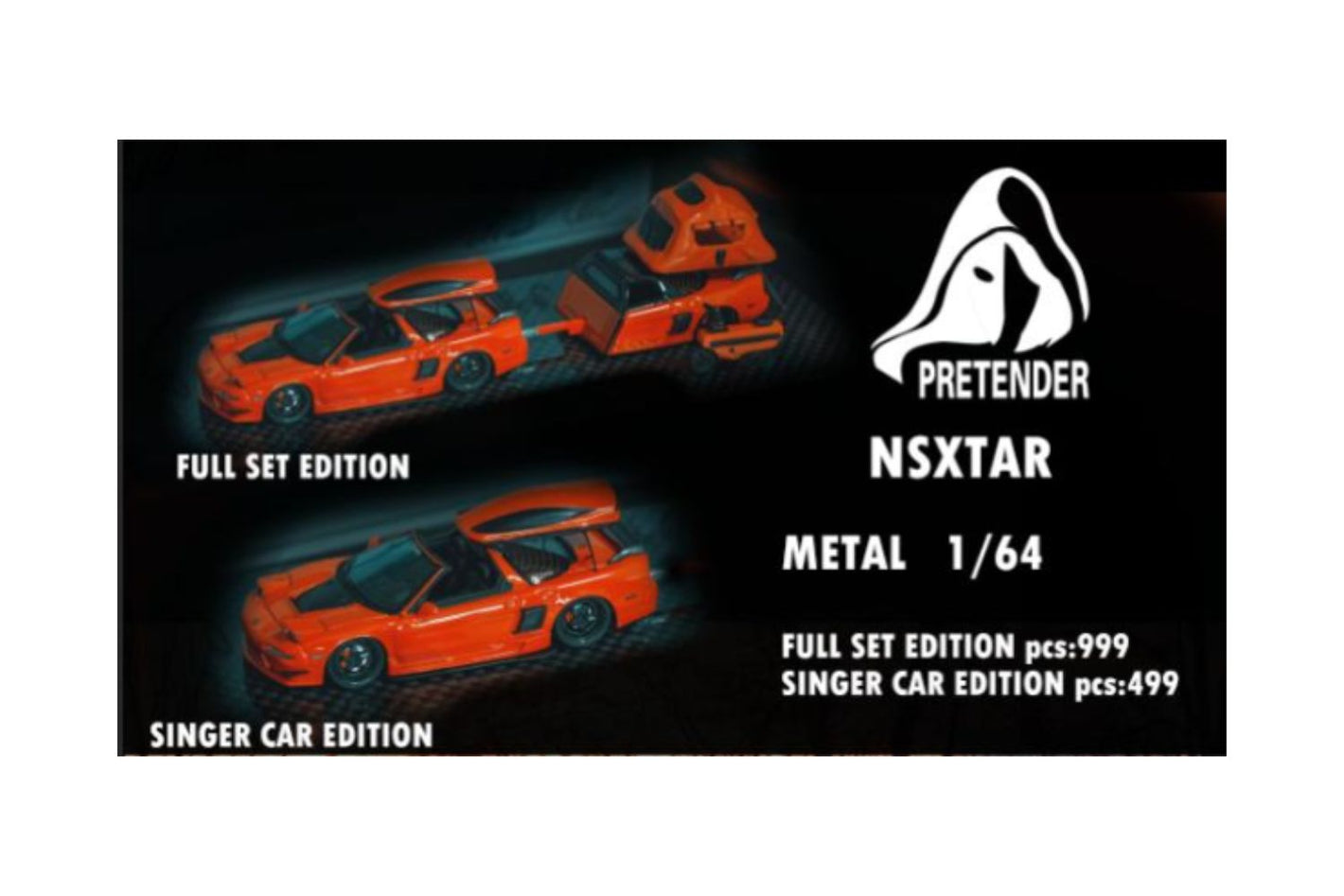 (Pre-Order) Pretender Honda NSX Full Set OR Single Car in Red 1:64