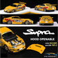 YM Model Toyota Supra JZA80 Paul Walker Need For Speed Tribute 299 Pcs V2 1:64