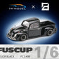 (Pre-Order) YM Model X Robert Design Volkswagen Beetle Pickup Truck FUSCUP in Black 1:64 Limited to 499 Pcs