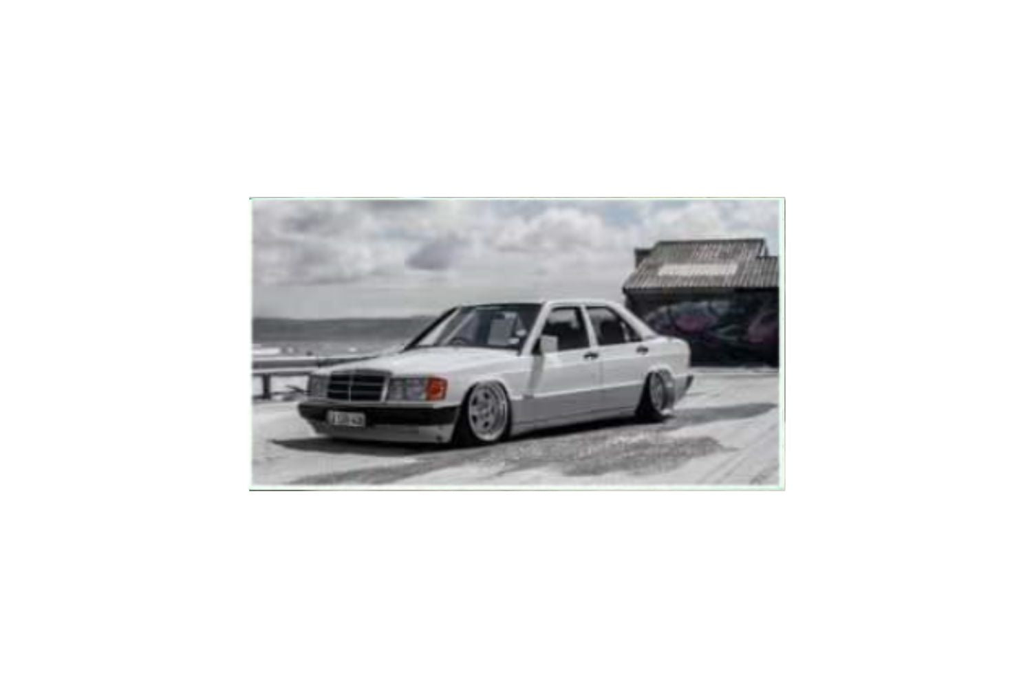 HKM Mercedes-Benz 190E W201 BLACK / WHITE / SILVER / RED 1:64