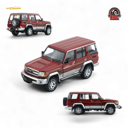 BM Creations Toyota Land Cruiser LC76 Dark Red - RHD 1:64