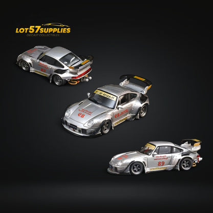 Street Weapon Porsche RWB 993 Double Exhaust Heavenly Livery Lower Tail 1:64