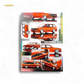 Mortal BMW E30 Crock - Openable Hood - Cambered in Sunset Orange 1:64