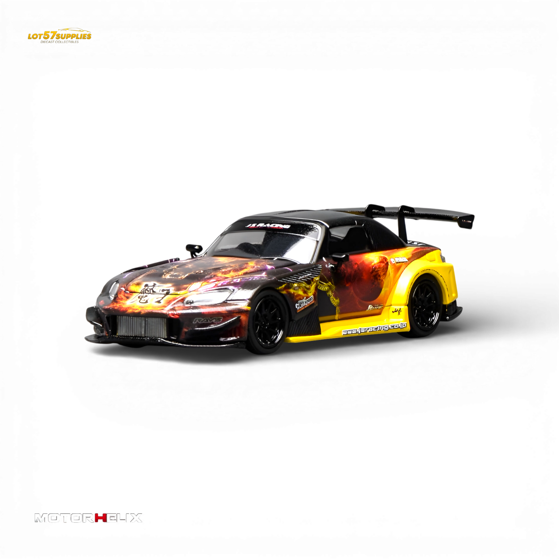 MotorHelix Honda S2000 Js Racing Maou - Maou Livery 1:64 Diecast Model Car