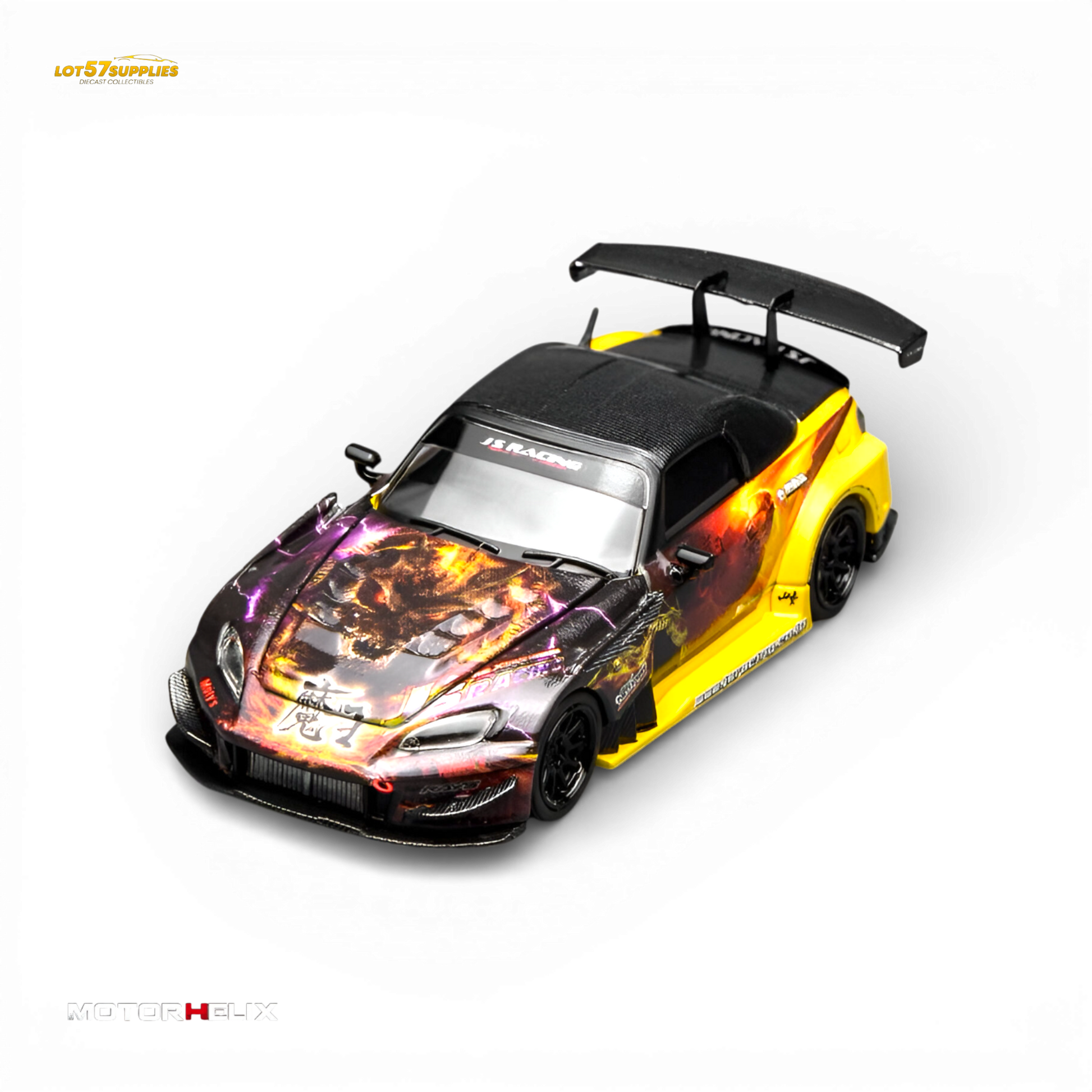 MotorHelix Honda S2000 Js Racing Maou - Maou Livery 1:64 Diecast Model Car