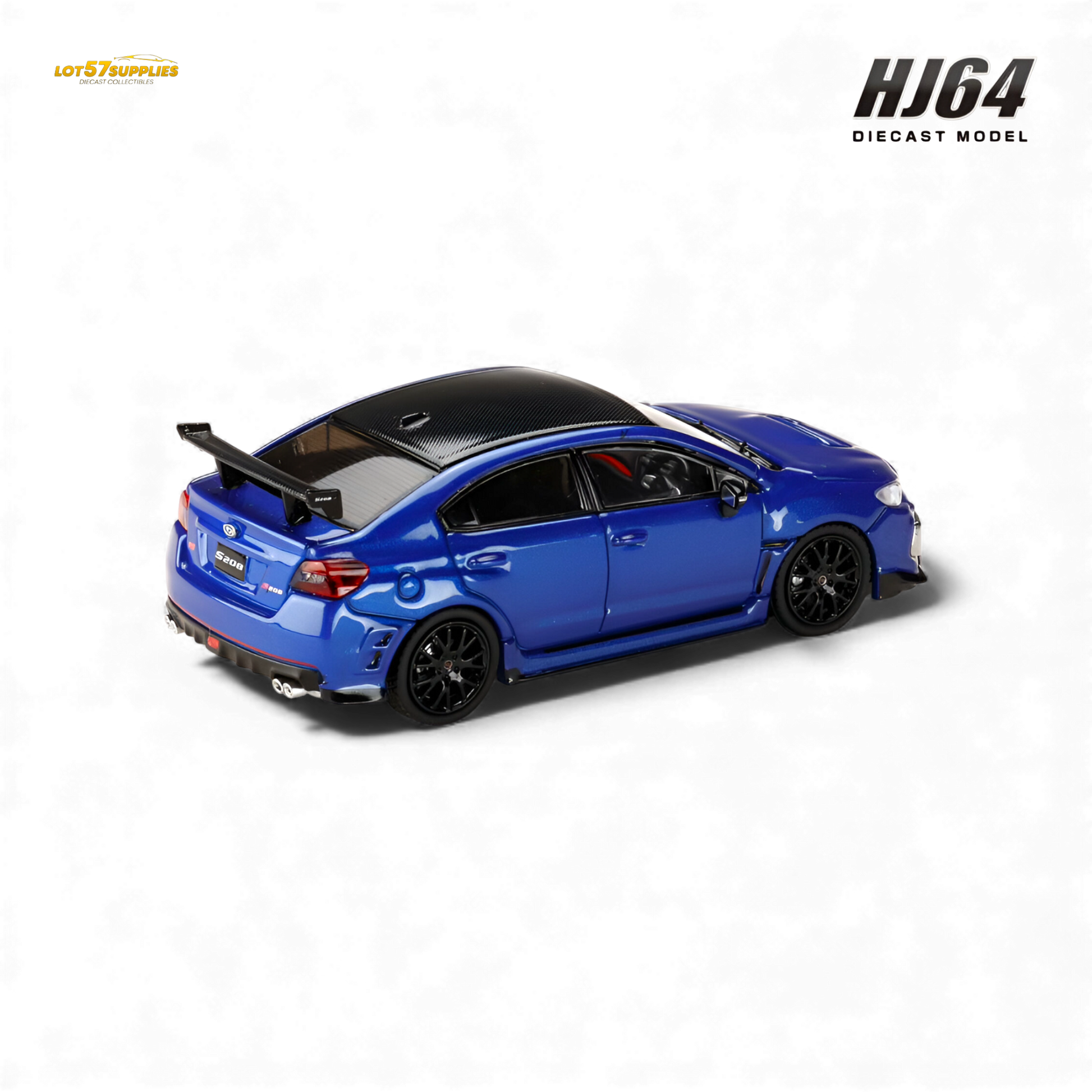 Hobby Japan Subaru S208 WR Blue Pearl 1:64 Diecast Model