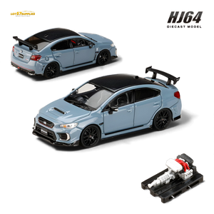Hobby Japan Subaru S208 NBR Challenge Package Cool Gray Khaki 1:64 Diecast Model