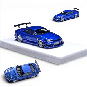 (Pre-Order) 404ERROR Nissan Skyline R34 Modified - Gulf Blue 1:64