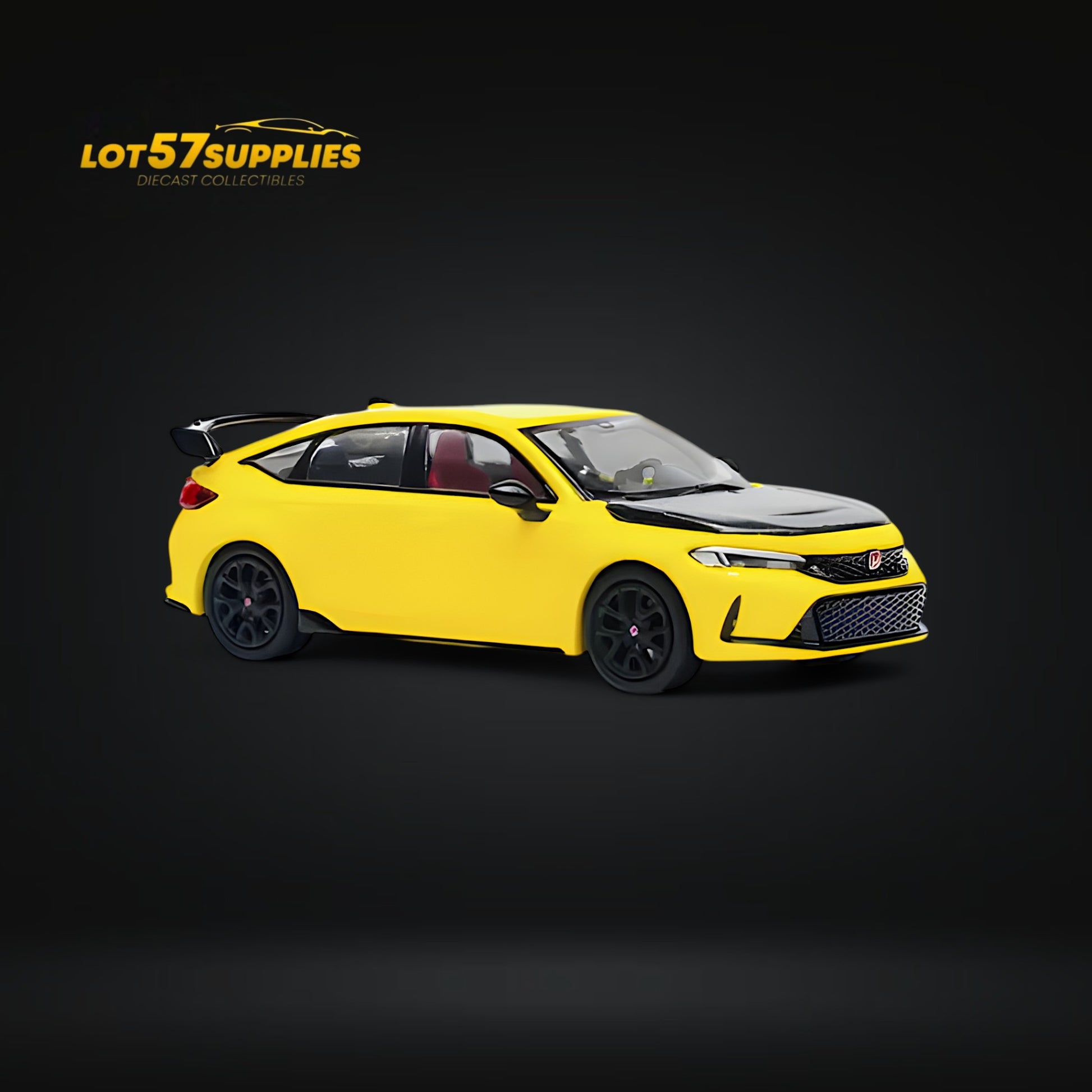 Pop Race Honda Civic FL5 Type R Sunlight Yellow 1:64