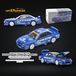 Pop Race Nissan Skyline GT-R R32 JTC 1990 Calsonic #12 1:64