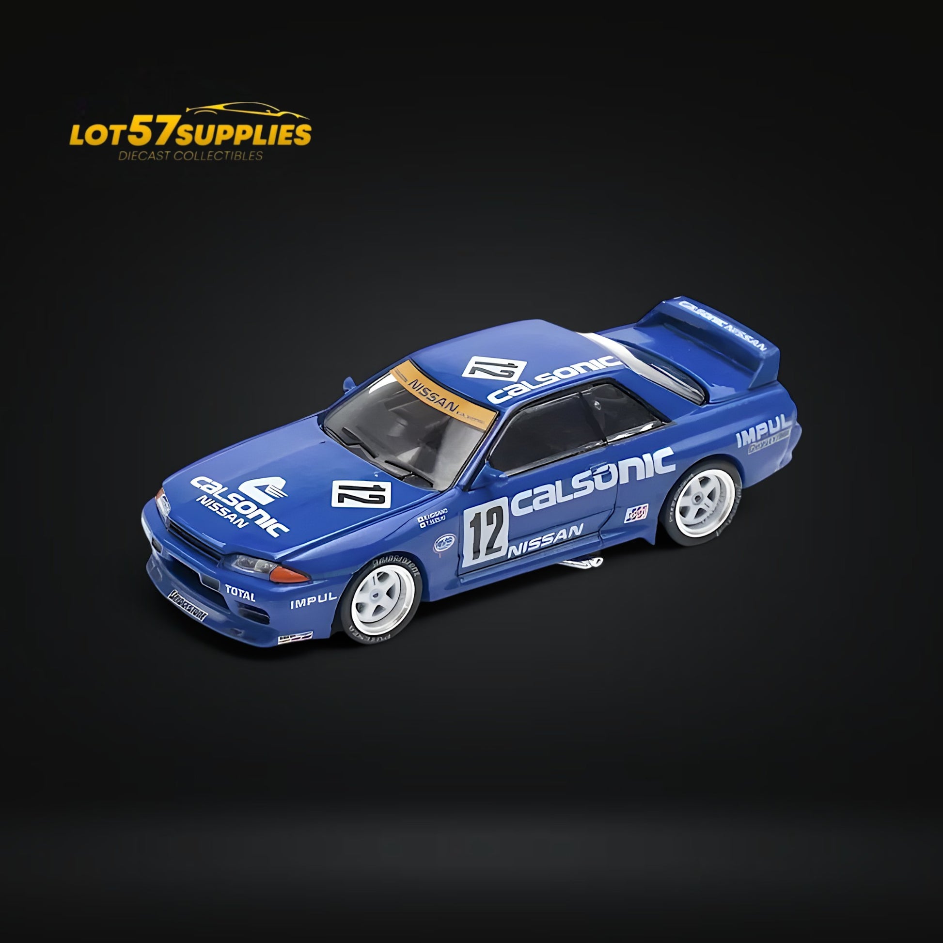 Pop Race Nissan Skyline GT-R R32 JTC 1990 Calsonic #12 1:64