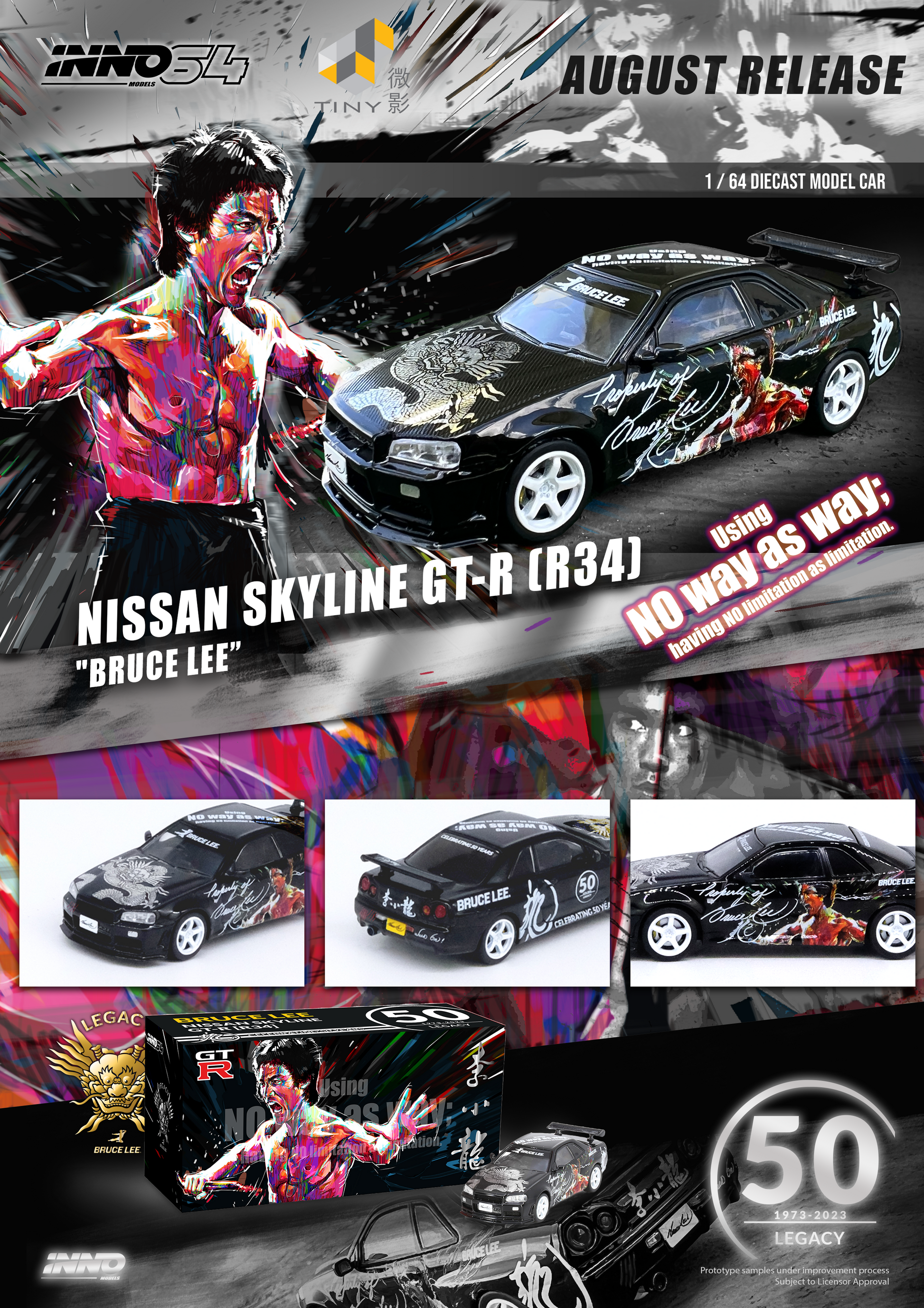 Inno64 x TINY Skyline GT-R's Series Honoring Bruce Lee's Inno64 x TINY Skyline GT-R's Series Honoring Bruce Lee's