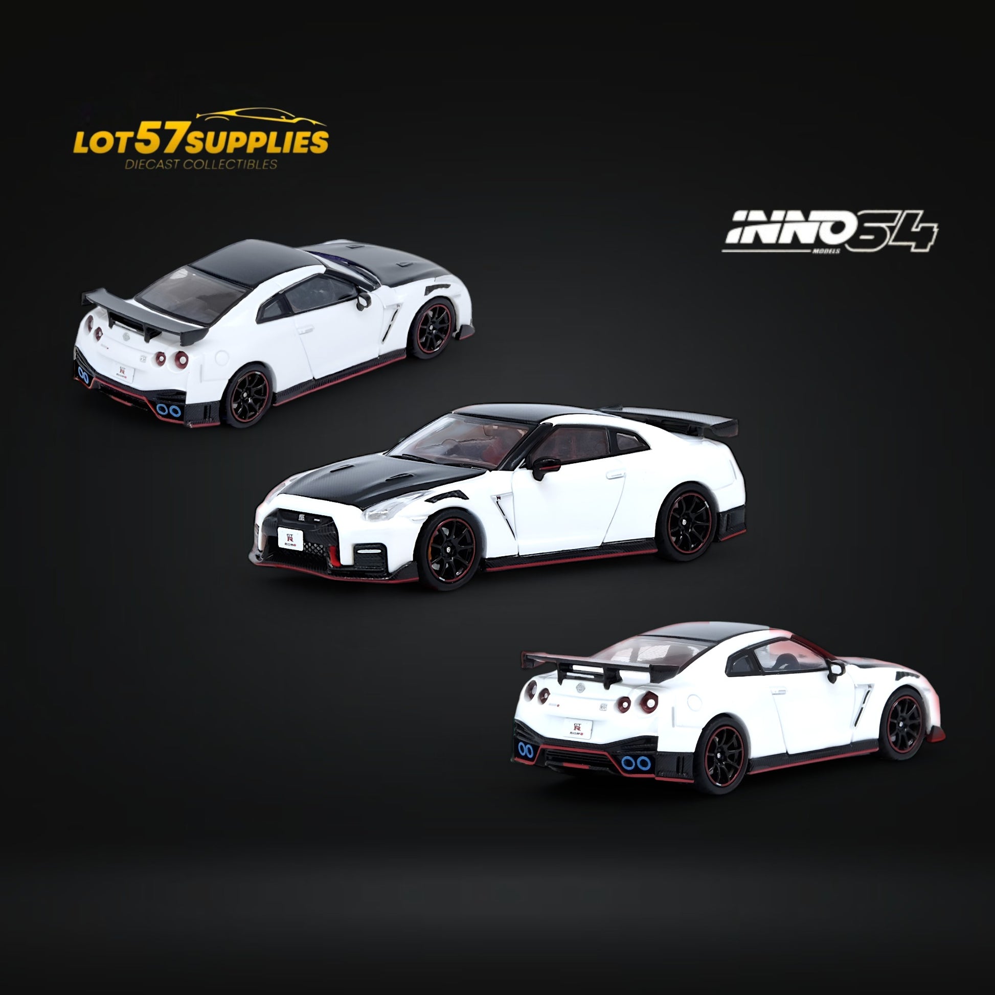 Inno64 NISSAN GT-R (R35) NISMO White 1:64