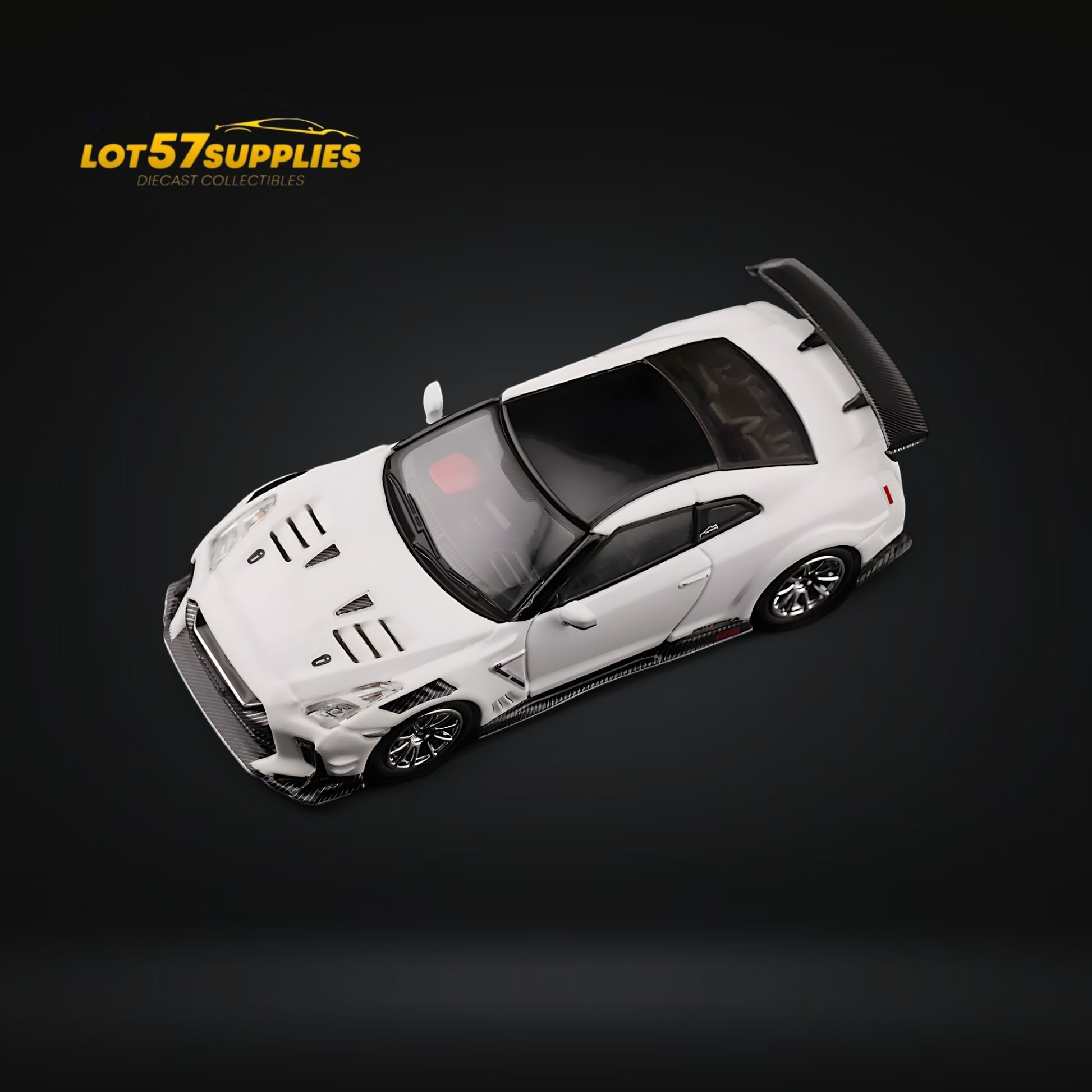 Inno64 Nissan Skyline GT-R R35 Top Secret in White Tokyo Auto Salon 2021 1:64