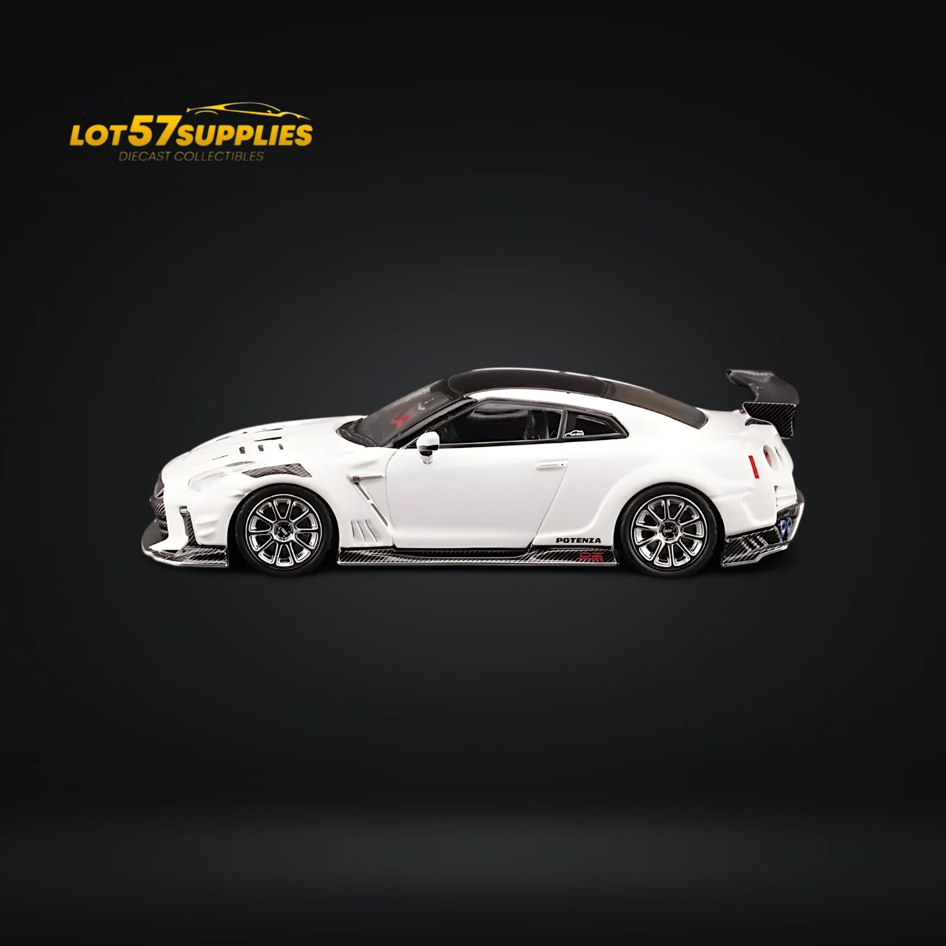 Inno64 Nissan Skyline GT-R R35 Top Secret in White Tokyo Auto Salon 2021 1:64