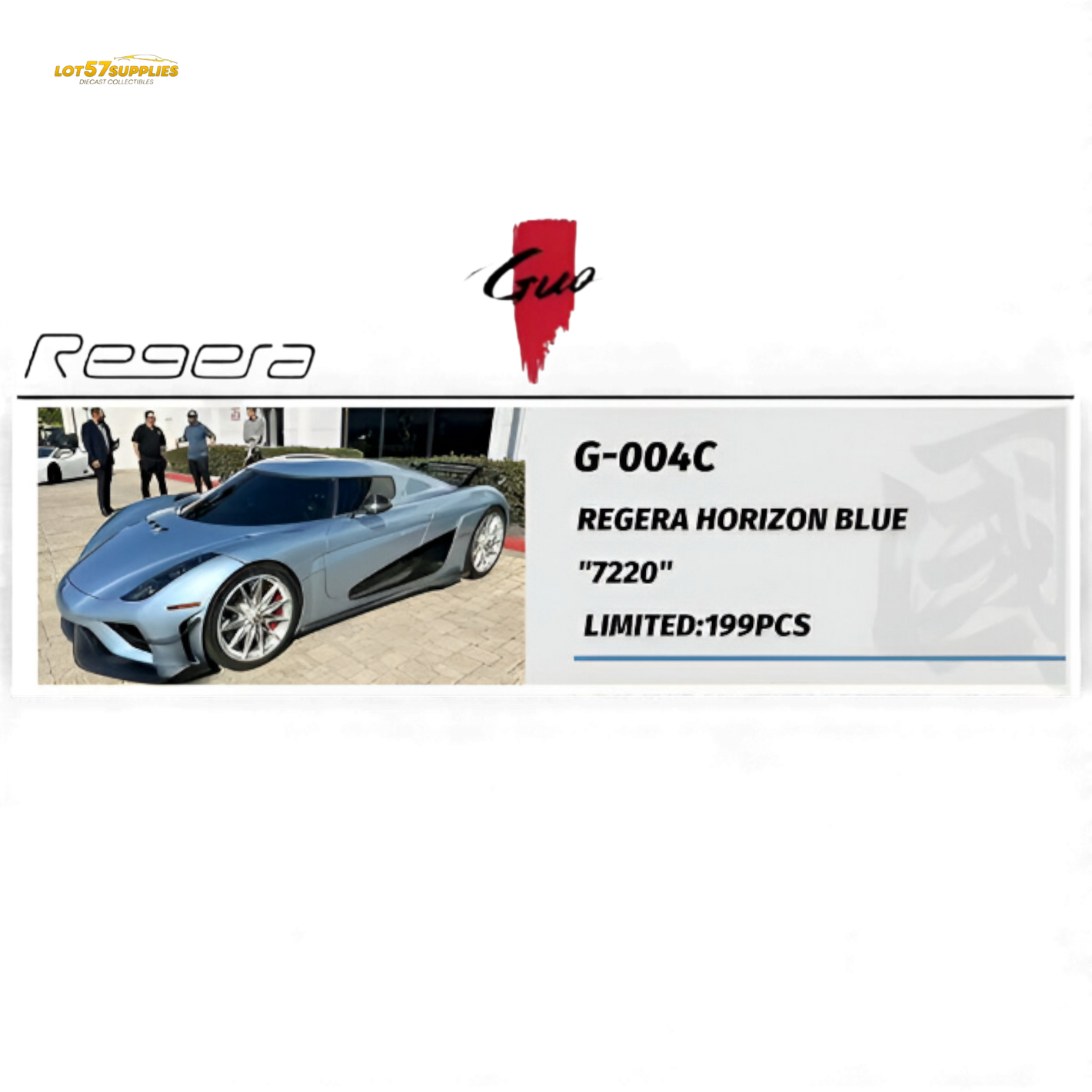 (Pre-Order) GUO Koenigsegg Regera - Horizon Blue 1:64 - G-004C