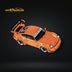 Fast Speed Porsche 964 RWB Widebody HIBIKI GT Version Rear Wing in Orange 1:64