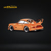 Fast Speed Porsche 964 RWB Widebody HIBIKI GT Version Rear Wing in Orange 1:64