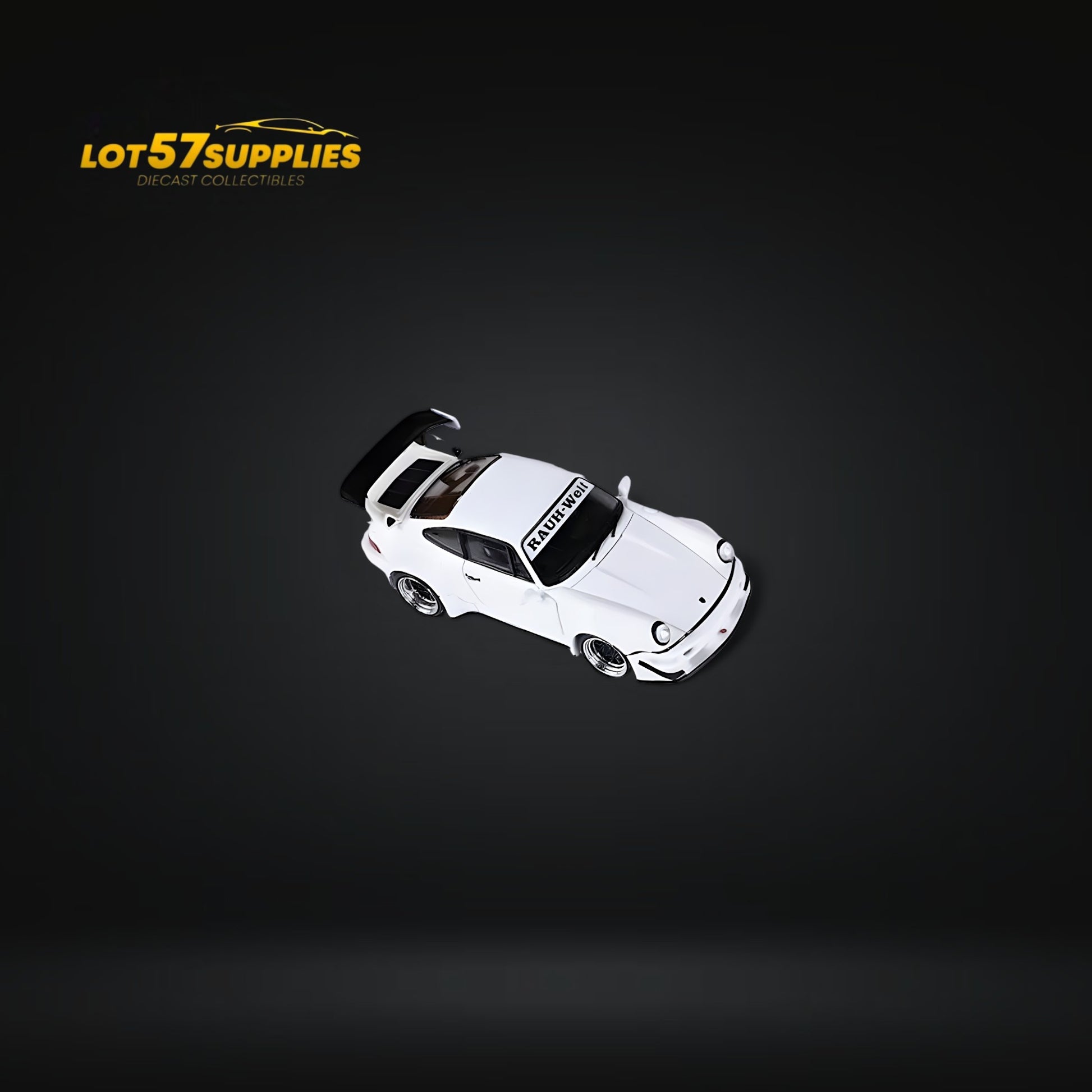 Fast Speed Porsche 964 RWB Widebody DREAMCATCHER GT Version Rear Wing in White 1:64