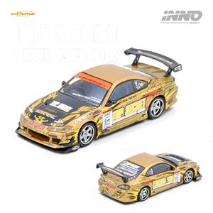 (Pre-Order) INNO64 TOP SECRET Silvia S15 D1GP Champion 2004 - Gold 1:64
