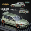 YM Model Honda Civic Pandem EG4 K20 Modified Bronze Green 1:64 Limited to 399 PCS