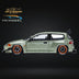 YM Model Honda Civic Pandem EG4 K20 Modified Bronze Green 1:64 Limited to 399 PCS