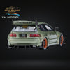 YM Model Honda Civic Pandem EG4 K20 Modified Bronze Green 1:64 Limited to 399 PCS