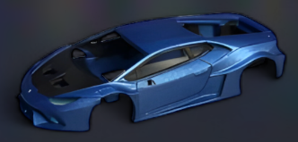(Pre-order) Flame Huracan LP610-4 LWBK WideBody Resin - 1:64
