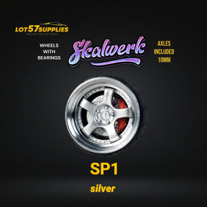 Custom Order Only - Skalwerk - SP1 - SILVER - 1:64 (1 SET = 4 Wheels)