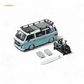 (Pre-Order) Mortal VW T3 Lowrider Van - Tiff Blue + White Double Color 1:64