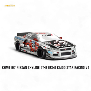 (Pre-Order) Mini GT Nissan Skyline GT-R (R34) Kaido Star Racing V1 - 1/64