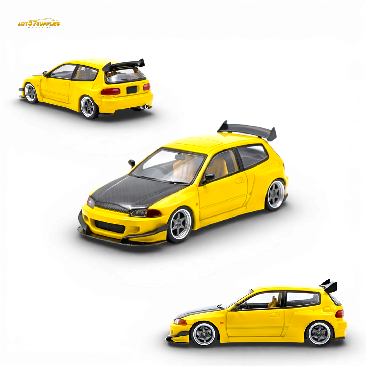 YM Model Pandem Honda Civic EG4 1:64 Diecast Model