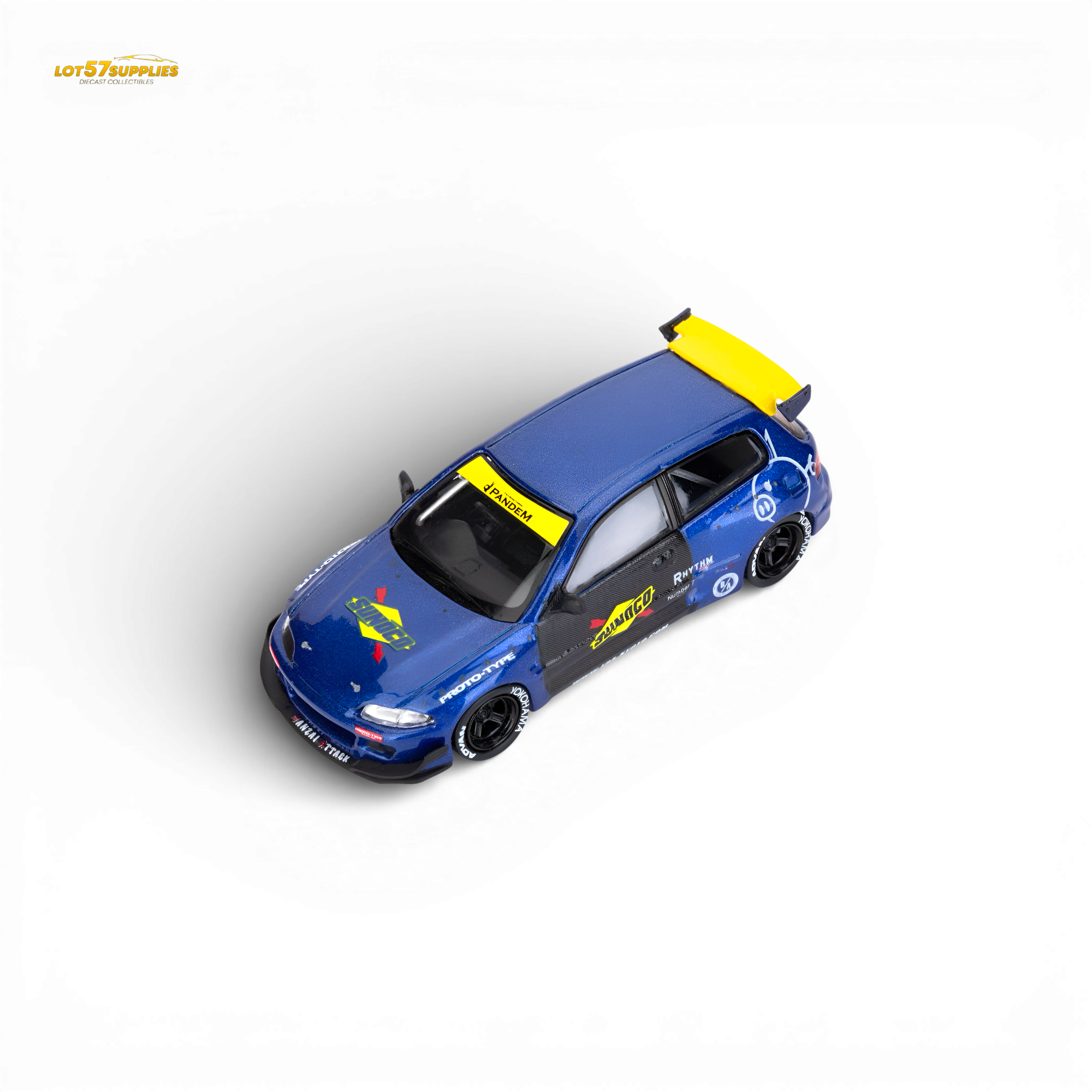 ETModel Honda Civic EG6 Rocket Bunny 1:64 Diecast | LOT57 Supplies