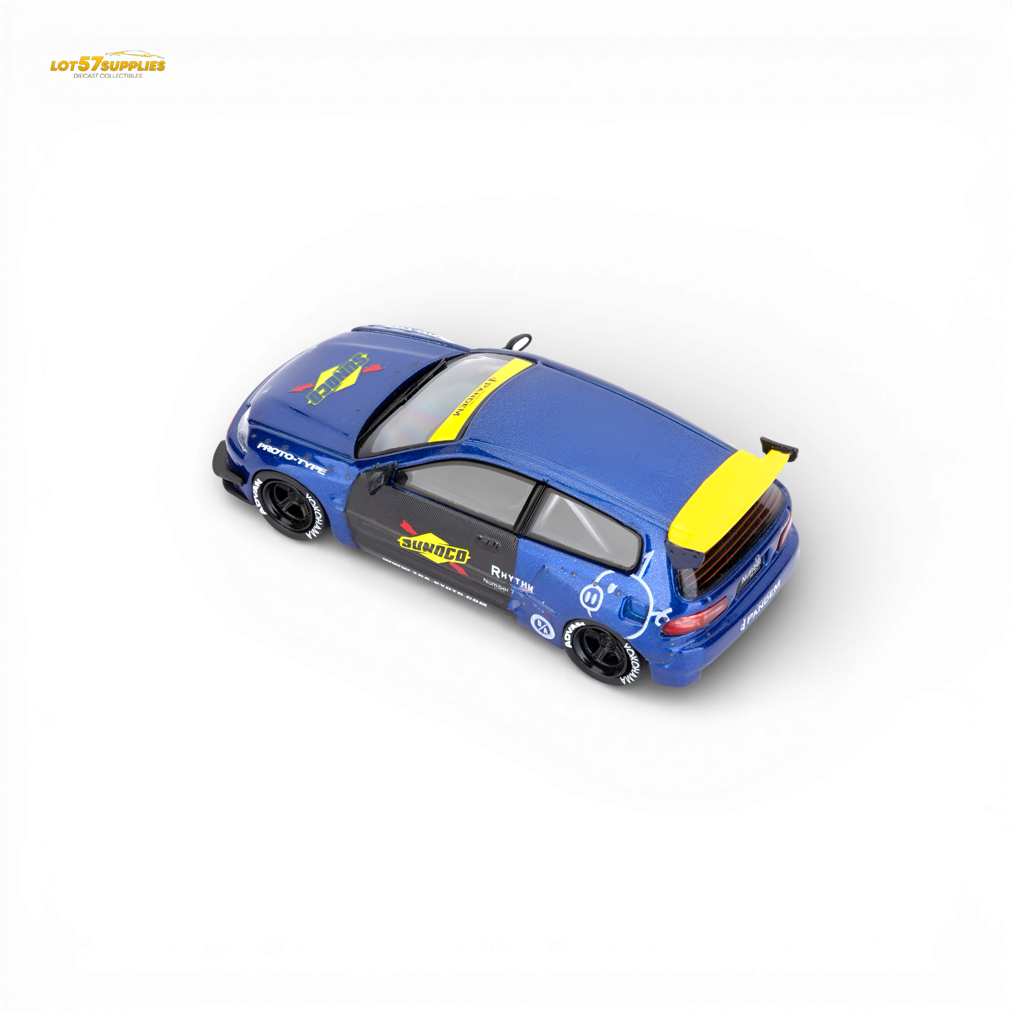 ETModel Honda Civic EG6 Rocket Bunny 1:64 Diecast | LOT57 Supplies