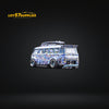 Liberty64 VW Volkswagen T1 Van Kombi Widebody Dark Sunflower Livery in Blue 1:64