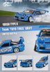 (Pre-Order) MicroTurbo Nissan 180SX Type X Team "TOYO TIRES" Drift Metallic Blue 1:64 Limited to 999 Pcs