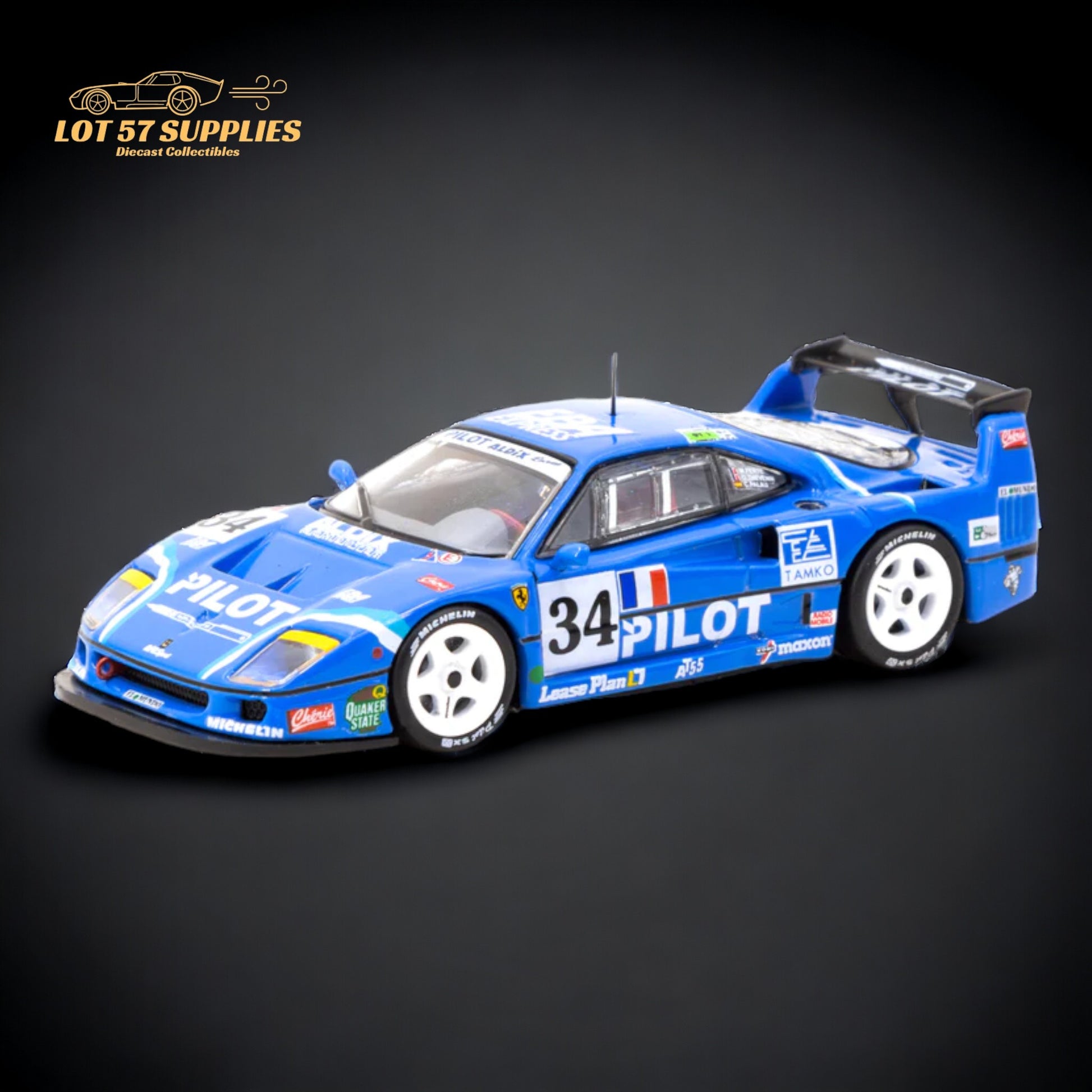 Tarmac Works Ferrari F40 LM 24h of Le Mans 1995 M Ferte T64-075-95LM34 1:64