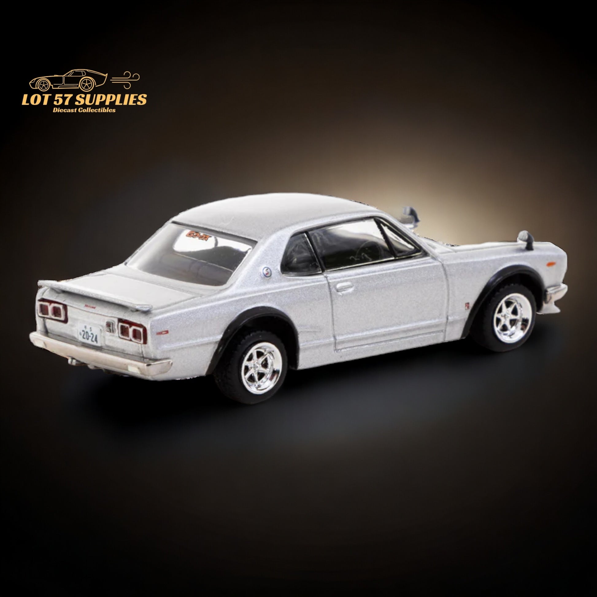 Tarmac Works Global64 Nissan Skyline 2000 GT-R in Silver T64G-043-SL 1:64