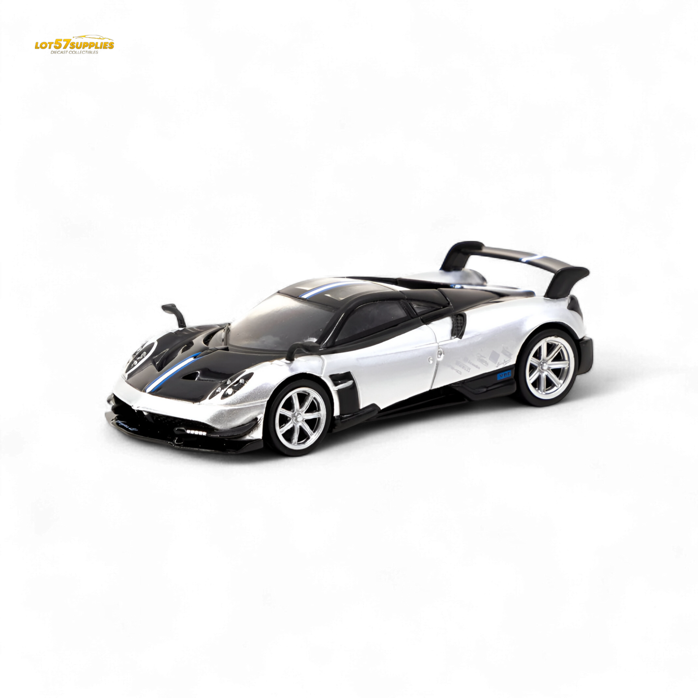 Model car on a white background