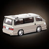 Tarmac Works Toyota Hiace Wagon Custom in Silver/Brown 1:64